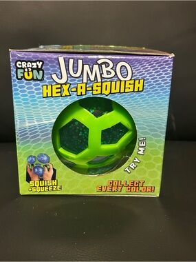 VIRAL Five Below Jumbo Hex A Squish Ball Fidget Toy NEW